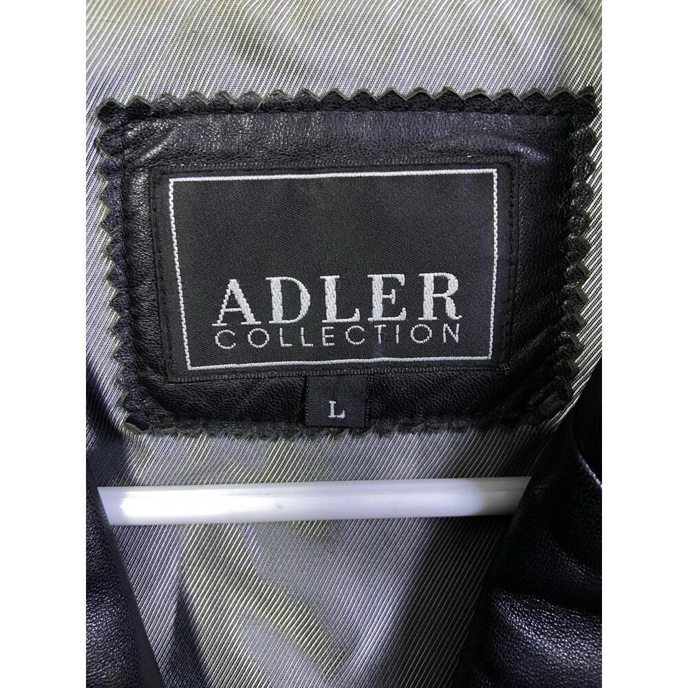 Adler Collection Leather Jacket Women’s Sz Large Black Genuine Lambskin Zip READ - Picture 7 of 16